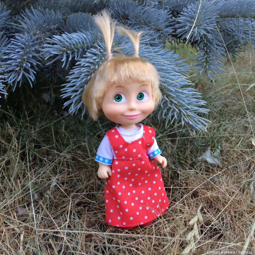 Машка - промокашка — Куклы Маша и Медведь (Simba): Маша в кармашке