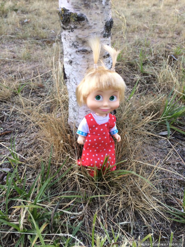 Машка - промокашка — Куклы Маша и Медведь (Simba): Маша в кармашке