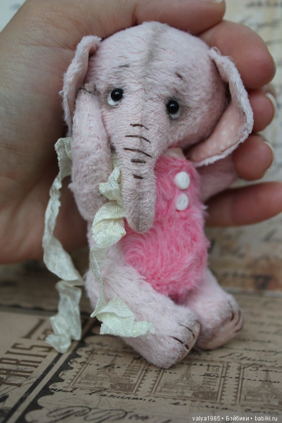 Слоник "Клубничное мороженое"