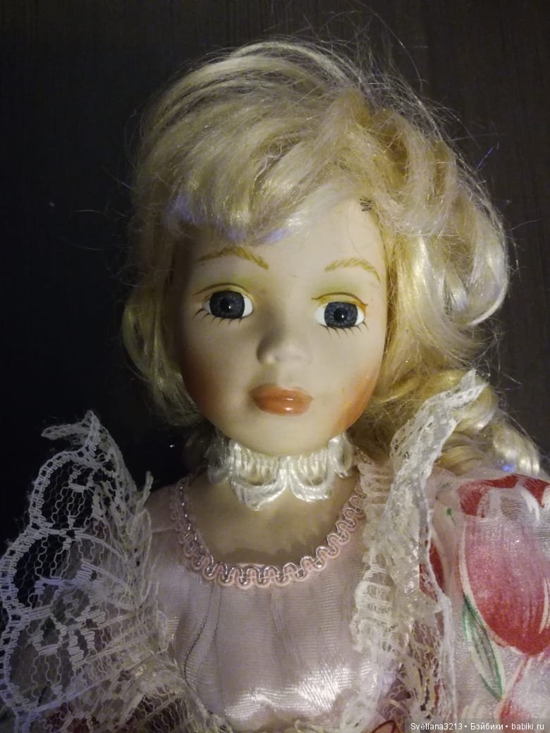 Фарфоровая кукла после реставрации (фото 2)