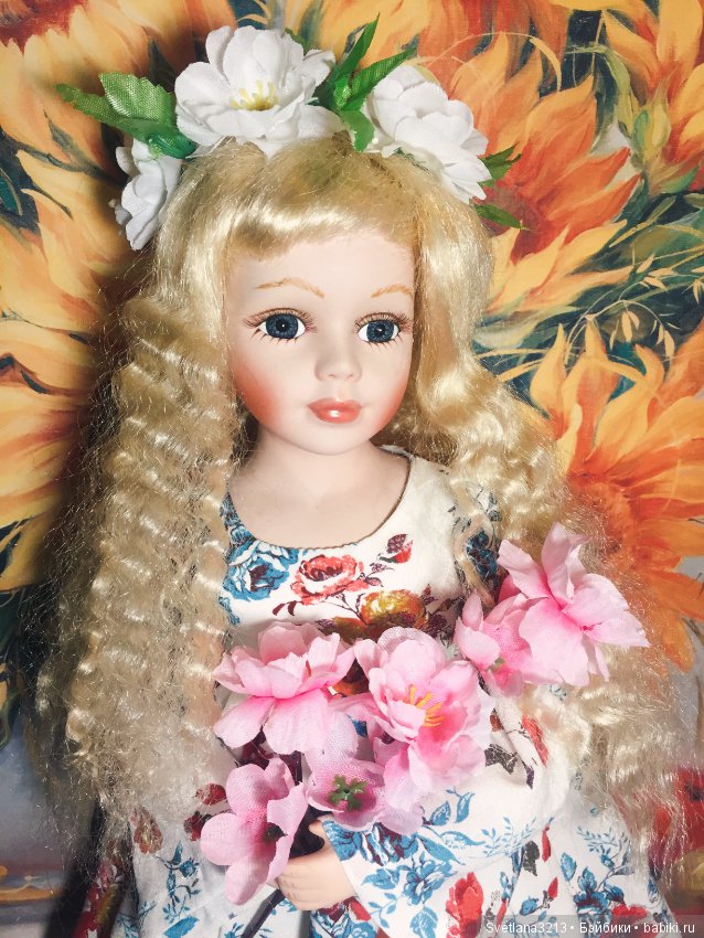 Фарфоровая кукла после реставрации (фото 7)