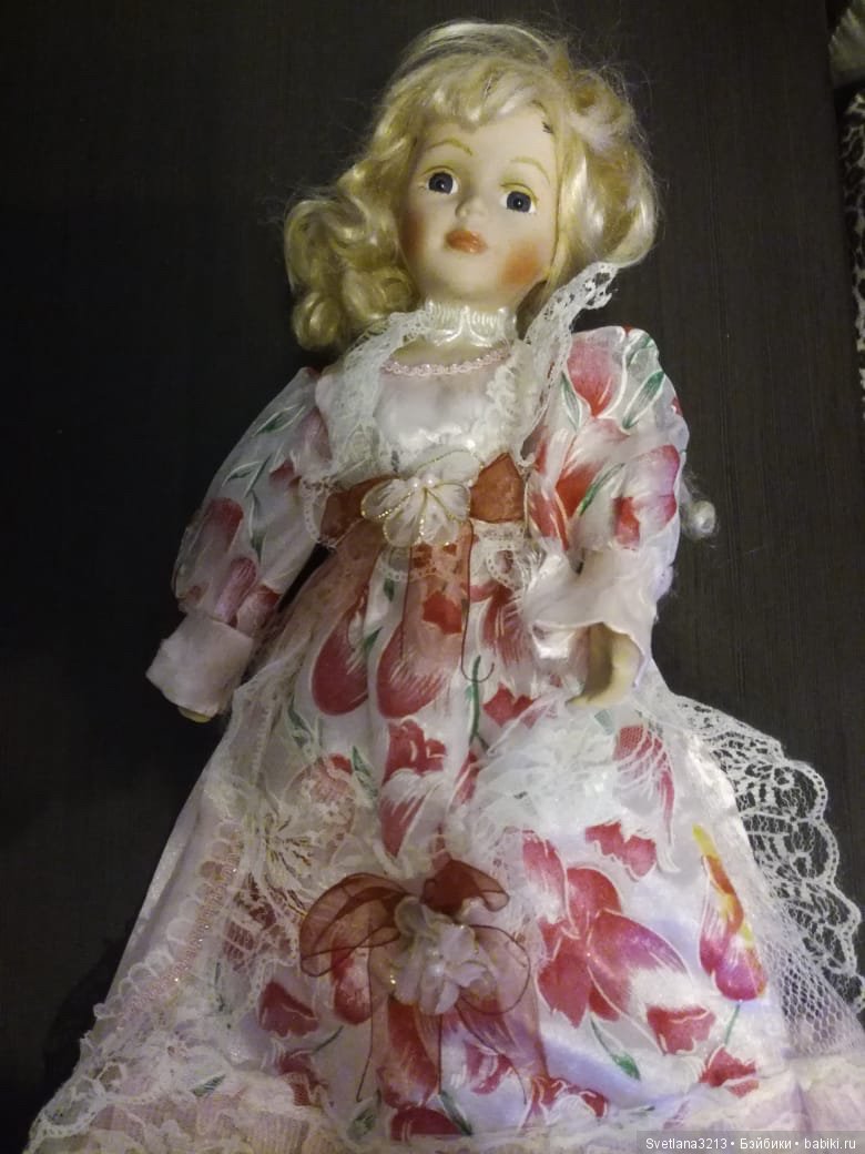 Фарфоровая кукла после реставрации (фото 4)