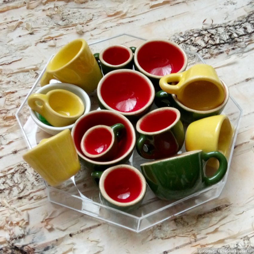 Чашки-крошки. Миниатюрная столовая керамика? Или керамическая миниатюра (фото 5)