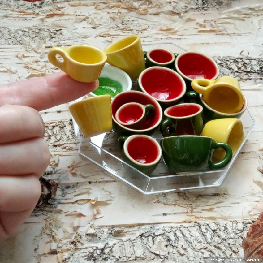 Чашки-крошки. Миниатюрная столовая керамика? Или керамическая миниатюра (фото 6)