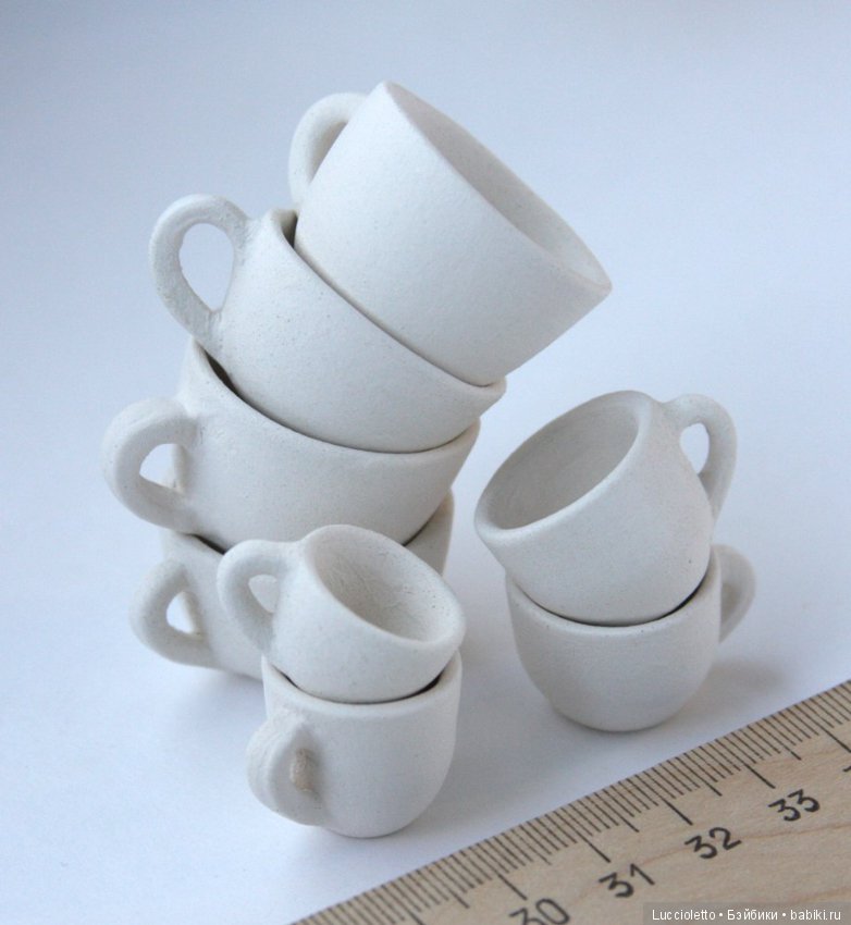 Чашки-крошки. Миниатюрная столовая керамика? Или керамическая миниатюра (фото 2)