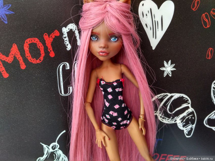 Переделала старый ооак — ООАК Monster High и Ever After High: репейнт (фото 6)