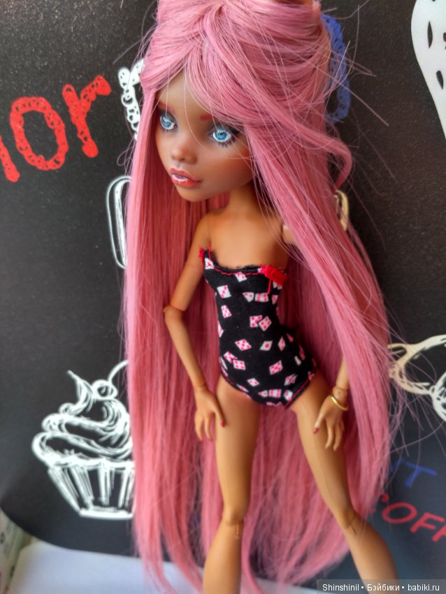 Переделала старый ооак — ООАК Monster High и Ever After High: репейнт (фото 10)