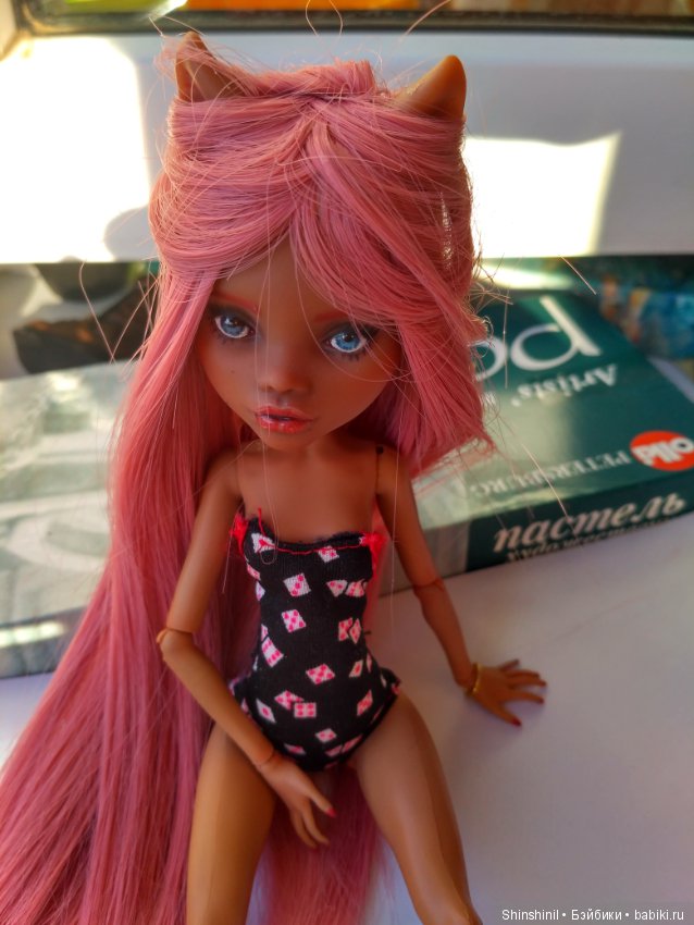 Переделала старый ооак — ООАК Monster High и Ever After High: репейнт (фото 7)