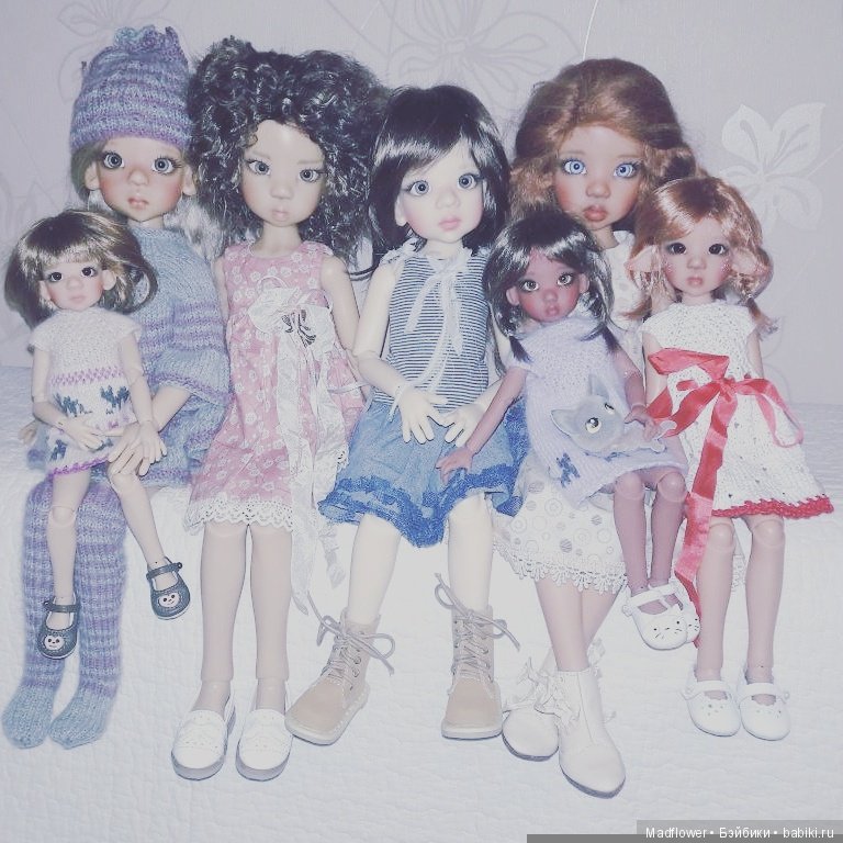 Пёстрые стайки — Коллекции кукол BJD (БЖД): фото витрин