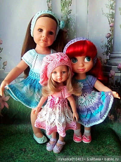 Одно платье но столько радости для кукол