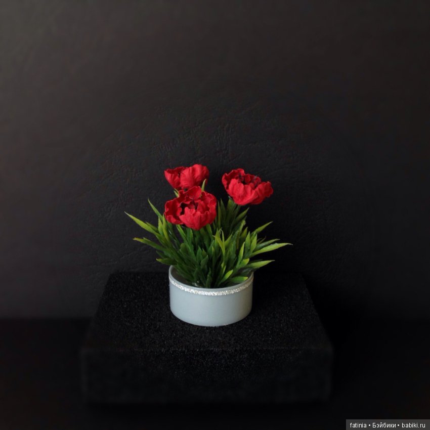 Растения, снова комнатные растения и цветы для кукольного интерьера