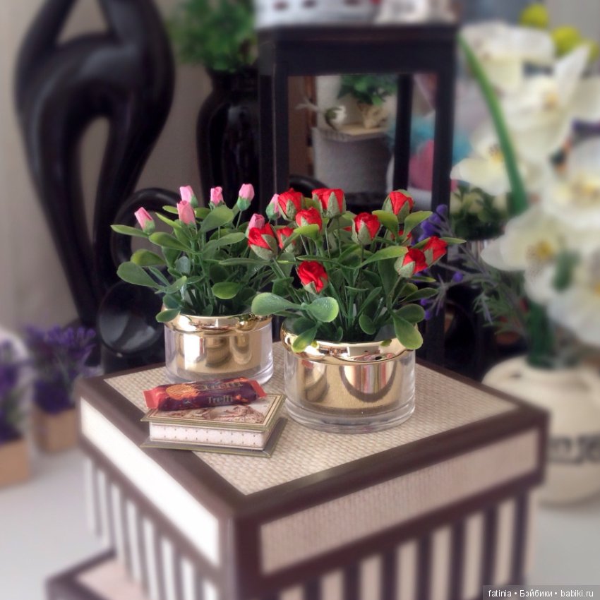 Растения, снова комнатные растения и цветы для кукольного интерьера (фото 7)