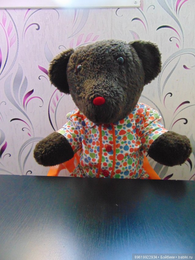 Мишка косолапый синий лоскуток