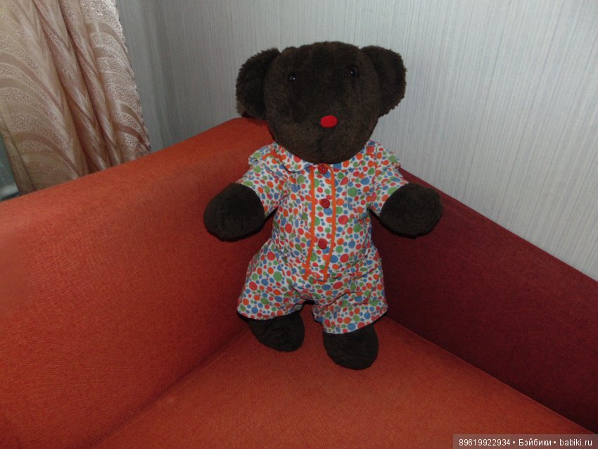 Мишка косолапый синий лоскуток