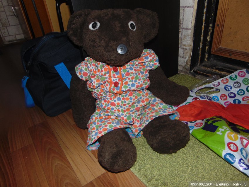 Мишка косолапый синий лоскуток