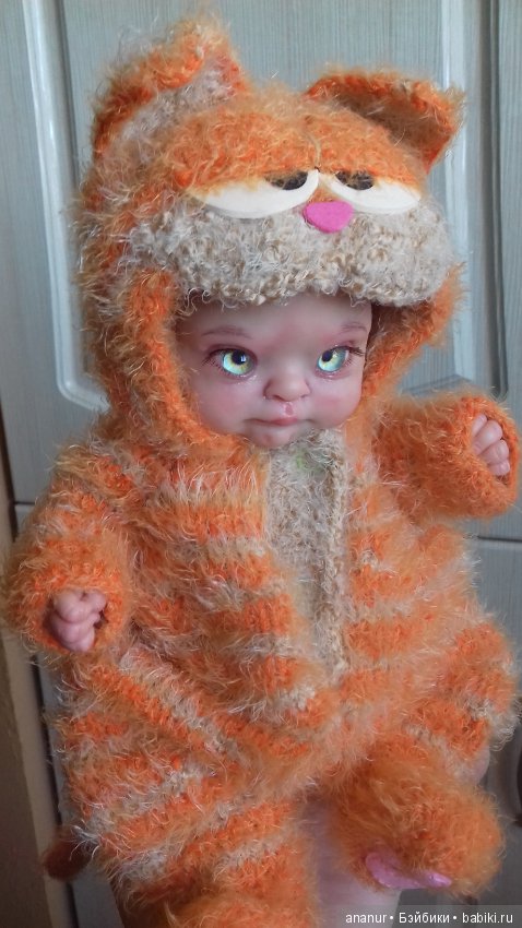 Гарфилд. Авторская кукла Кондрашовой Ирины