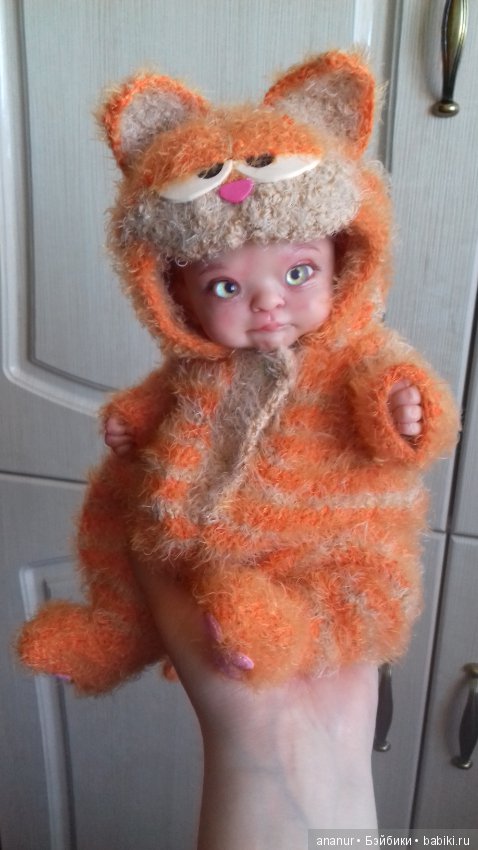 Гарфилд. Авторская кукла Кондрашовой Ирины