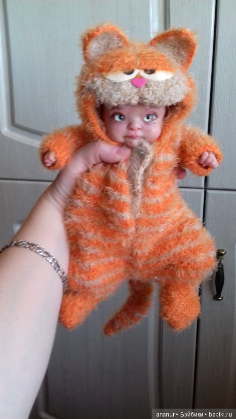 Гарфилд. Авторская кукла Кондрашовой Ирины