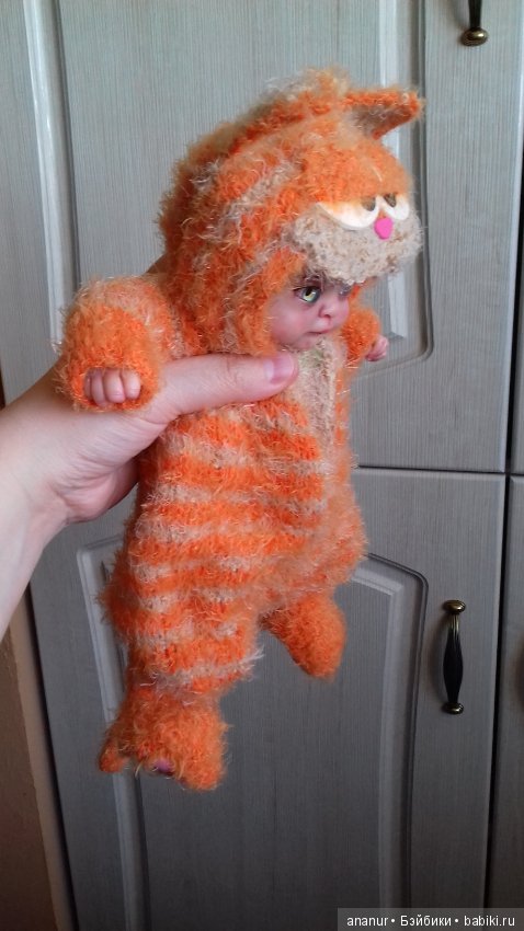 Гарфилд. Авторская кукла Кондрашовой Ирины