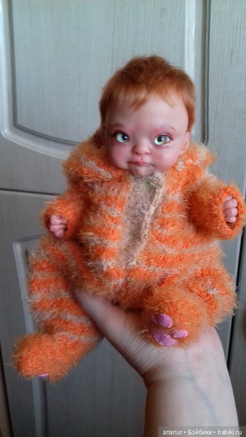 Гарфилд. Авторская кукла Кондрашовой Ирины