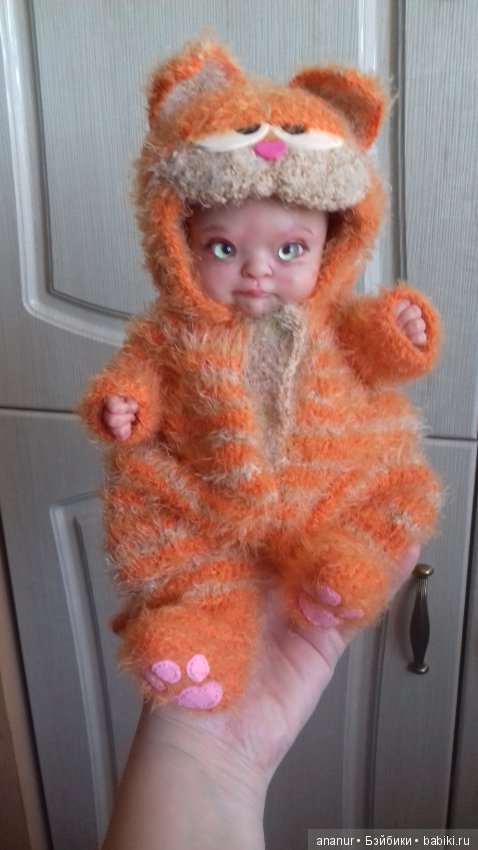 Гарфилд. Авторская кукла Кондрашовой Ирины