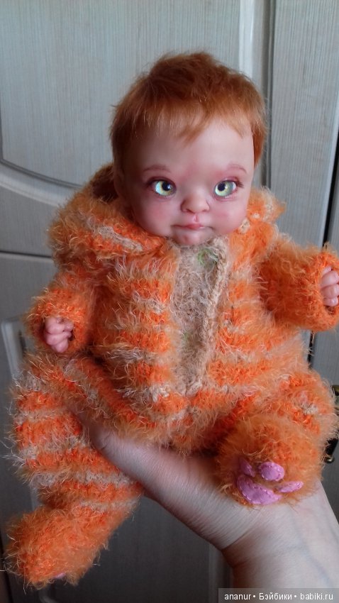 Гарфилд. Авторская кукла Кондрашовой Ирины