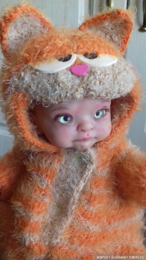 Гарфилд. Авторская кукла Кондрашовой Ирины