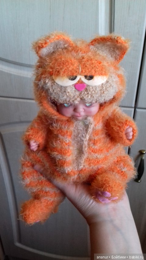 Гарфилд. Авторская кукла Кондрашовой Ирины