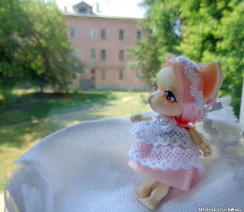 Новое платьице с чепчиком для Юуши - больше никаких "синяков" от одежды (фото 4)