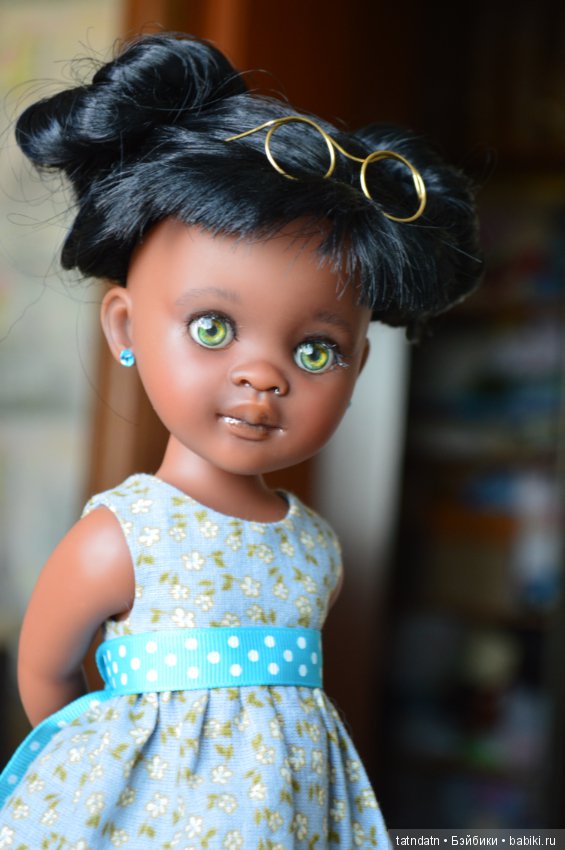 "Шоколадка" Мия — ООАК Paola Reina (Паола Рейна) и испанских кукол: перерисовка