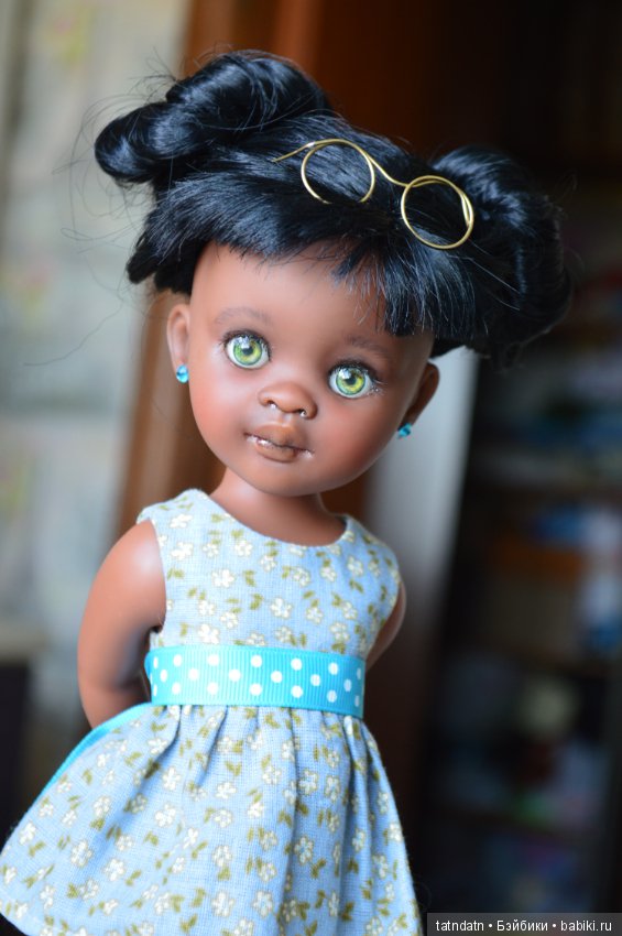 "Шоколадка" Мия — ООАК Paola Reina (Паола Рейна) и испанских кукол: перерисовка