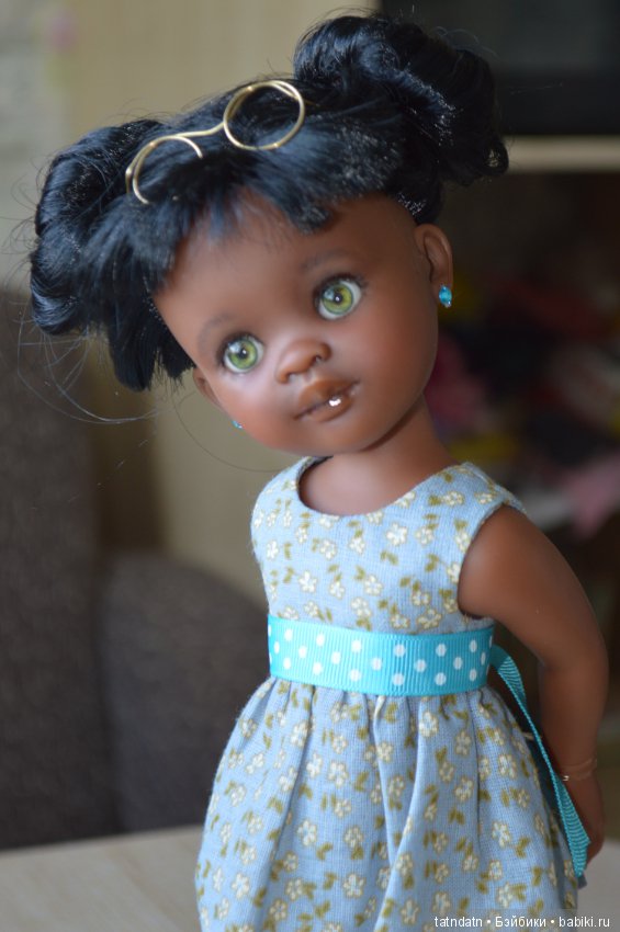 "Шоколадка" Мия — ООАК Paola Reina (Паола Рейна) и испанских кукол: перерисовка