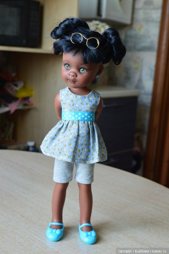 "Шоколадка" Мия — ООАК Paola Reina (Паола Рейна) и испанских кукол: перерисовка (фото 8)