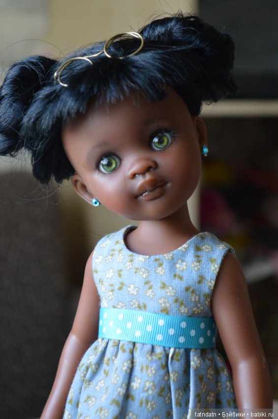 "Шоколадка" Мия — ООАК Paola Reina (Паола Рейна) и испанских кукол: перерисовка