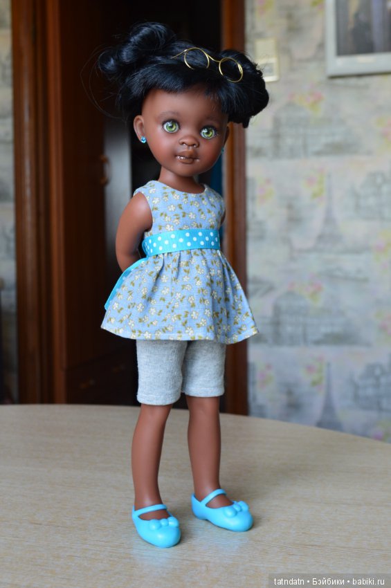 "Шоколадка" Мия — ООАК Paola Reina (Паола Рейна) и испанских кукол: перерисовка