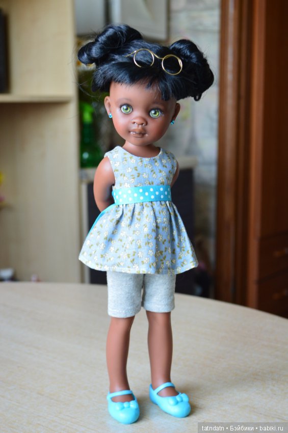 "Шоколадка" Мия — ООАК Paola Reina (Паола Рейна) и испанских кукол: перерисовка