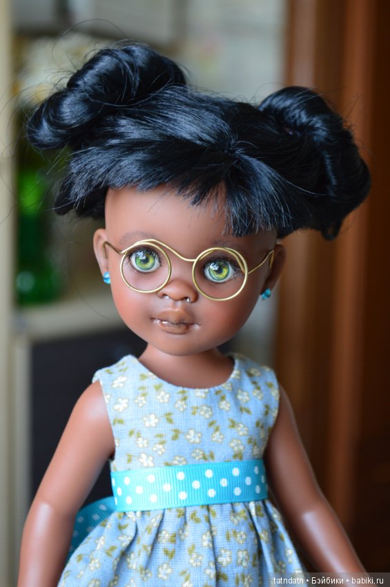 "Шоколадка" Мия — ООАК Paola Reina (Паола Рейна) и испанских кукол: перерисовка (фото 7)