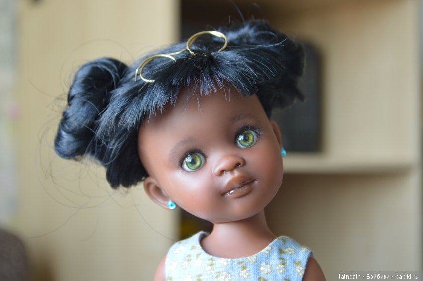 "Шоколадка" Мия — ООАК Paola Reina (Паола Рейна) и испанских кукол: перерисовка