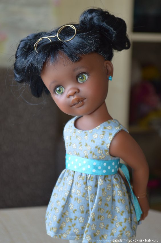 "Шоколадка" Мия — ООАК Paola Reina (Паола Рейна) и испанских кукол: перерисовка