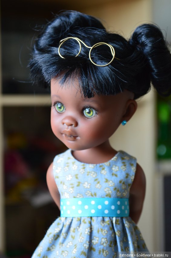 "Шоколадка" Мия — ООАК Paola Reina (Паола Рейна) и испанских кукол: перерисовка (фото 9)