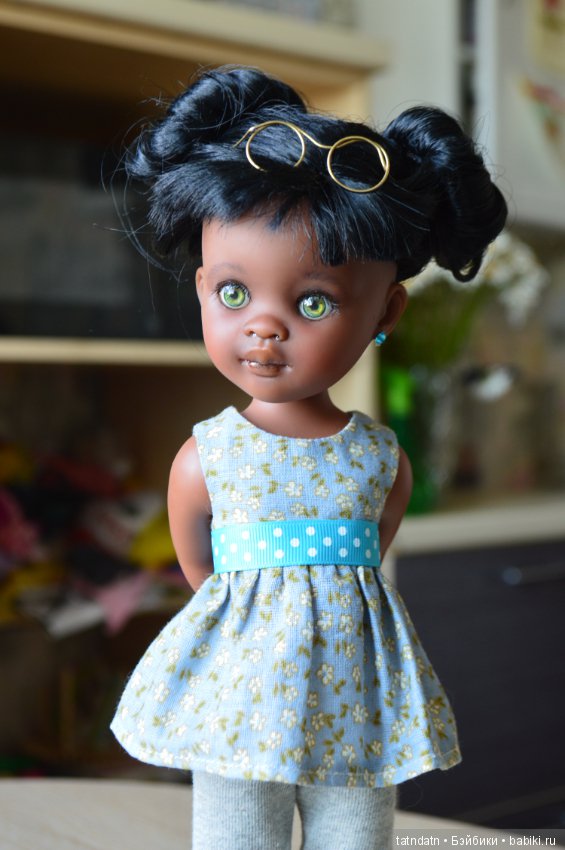 "Шоколадка" Мия — ООАК Paola Reina (Паола Рейна) и испанских кукол: перерисовка