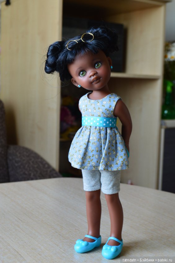 "Шоколадка" Мия — ООАК Paola Reina (Паола Рейна) и испанских кукол: перерисовка