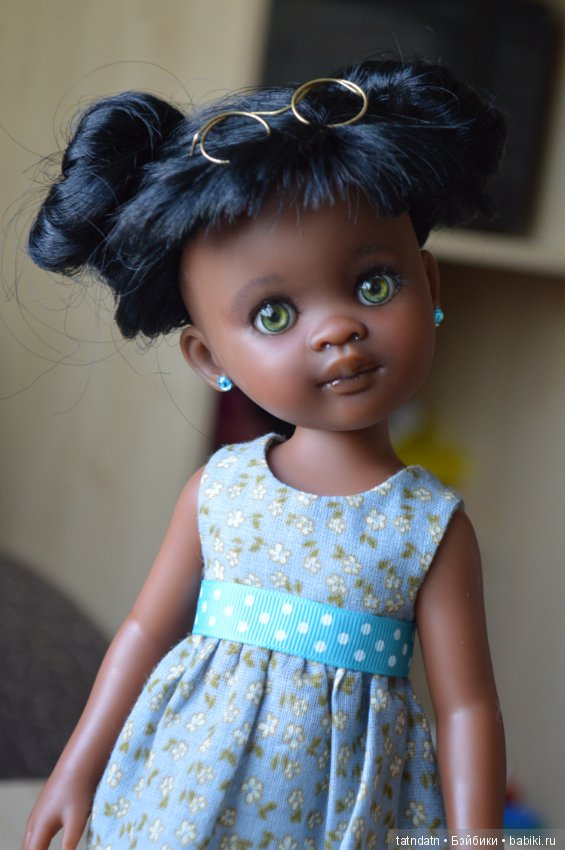 "Шоколадка" Мия — ООАК Paola Reina (Паола Рейна) и испанских кукол: перерисовка