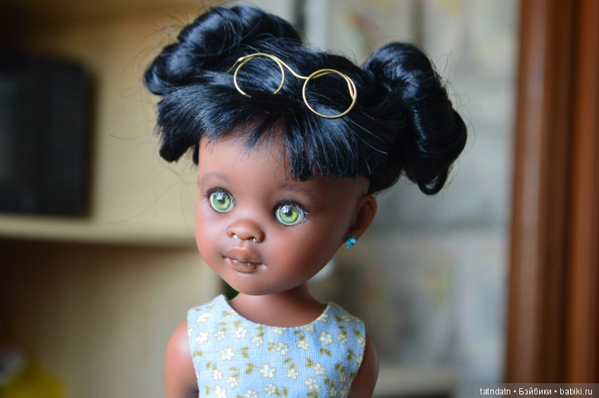 "Шоколадка" Мия — ООАК Paola Reina (Паола Рейна) и испанских кукол: перерисовка (фото 10)