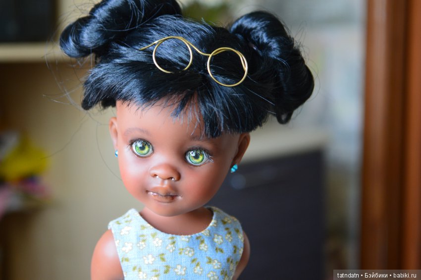 "Шоколадка" Мия — ООАК Paola Reina (Паола Рейна) и испанских кукол: перерисовка