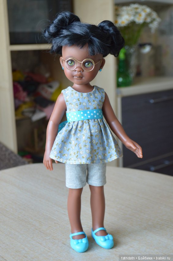 "Шоколадка" Мия — ООАК Paola Reina (Паола Рейна) и испанских кукол: перерисовка (фото 5)