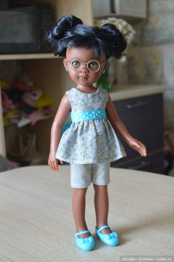 "Шоколадка" Мия — ООАК Paola Reina (Паола Рейна) и испанских кукол: перерисовка (фото 2)