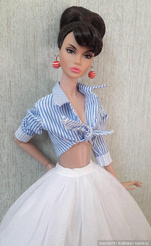 Немного винтажной романтики и морской темы. Летние образы с полоской (фото 5)