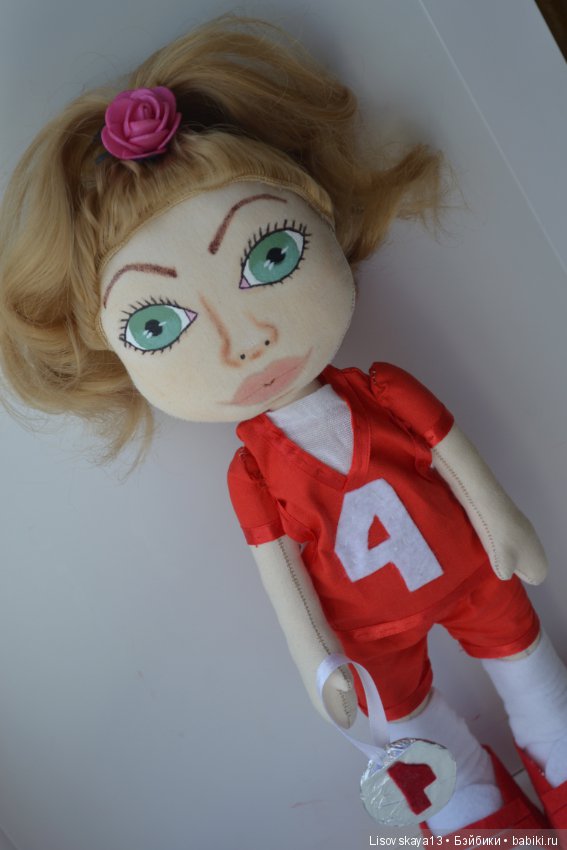 Волейболистка — Авторские текстильные куклы: Вальдорфские (фото 8)