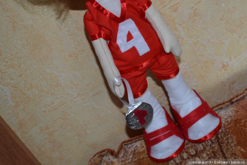 Волейболистка — Авторские текстильные куклы: Вальдорфские (фото 4)